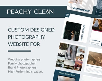Peachy Sauber Fotografie Showit Website Template | Kundenspezifisches Design