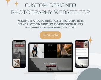 Showit Website Template für Fotografen, Custom Design