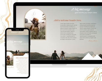 Avontuurlijke trouwfotograaf ShowIt-websitesjabloon