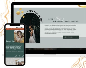 Boho Fotografie Website Template, ShowIt Website, Hochzeits- & Familienfotografen