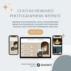 ShowIt Templates for Wedding Photographers and Family Photographers, Photography Website, Converting Photography Website image 3