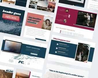 Verspielte ShowIt Website Template, Hochzeitsfotograf Website