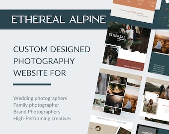 Ethereal Alpine Fotografie Website Vorlage | Showit Website Design