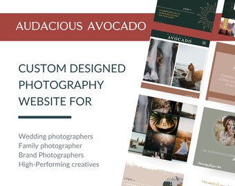Showit Website Template | Audacious Avocado, Fotografie Website