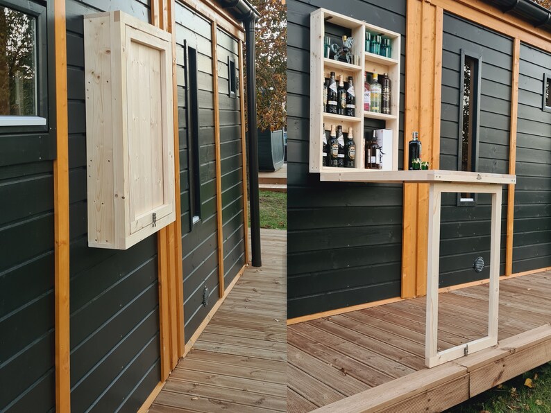 Murphy Bar Space Saving Table Drop Down Bar Transforming Etsy