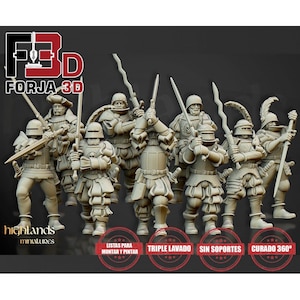 Landsknechte von Soltau. Sonnenland-Reich. Highland-Miniaturen