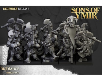 Deathseekers. Sons of Ymir. Higlands Miniatures