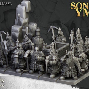 Dwarf miners - Highland miniatures - Sons of Ymir
