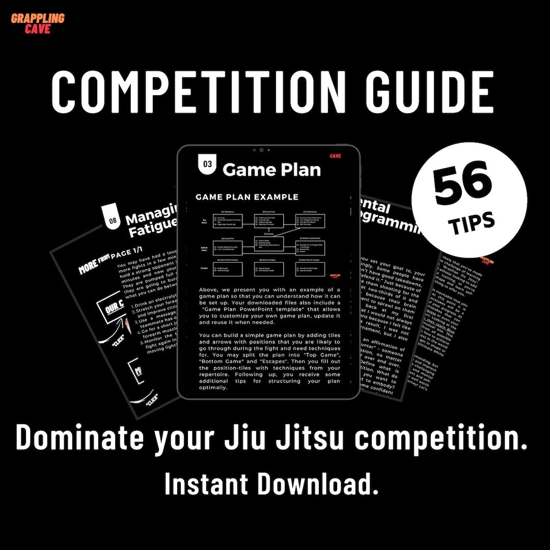 Brazilian Jiu Jitsu Competition Guide PDF Ebook How to Win BJJ Etsy