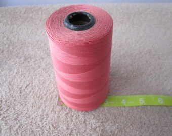 Rose Pink (Sunset Glow-1159) Sewing Thread - 1 Large Cone, Clark's Brand-Made in USA - Mercerized Cotton - 6000 yards