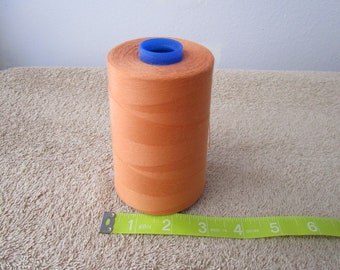 Burnt Orange - 32604 Sewing Thread - 1 Large Cone, American & Efird Brand-Made in USA - TEX 40 - 6000 yards