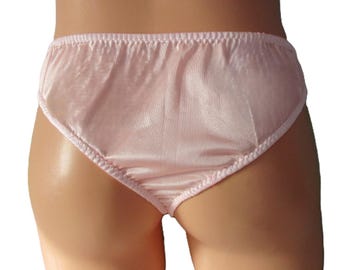 Nylon Tricot Half Rio/Thong, Contoured Front