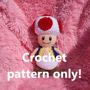 Mushroom Plush Crochet Pattern: Amigurumi Stuffy Tutorial (PDF Download)