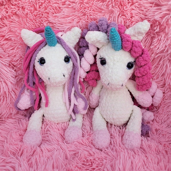 Crocheted Unicorn stuffed animal, Crochet Amigurumi, Handmade Stuffy, Plush, kids toys, birthday gift, baby shower.