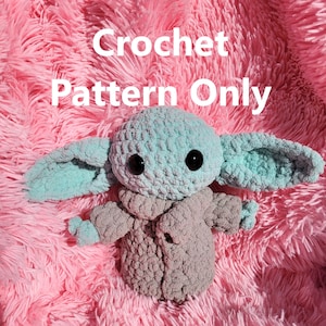 Baby Alien Crochet Pattern: Amigurumi Plush Toy (PDF Digital Download)