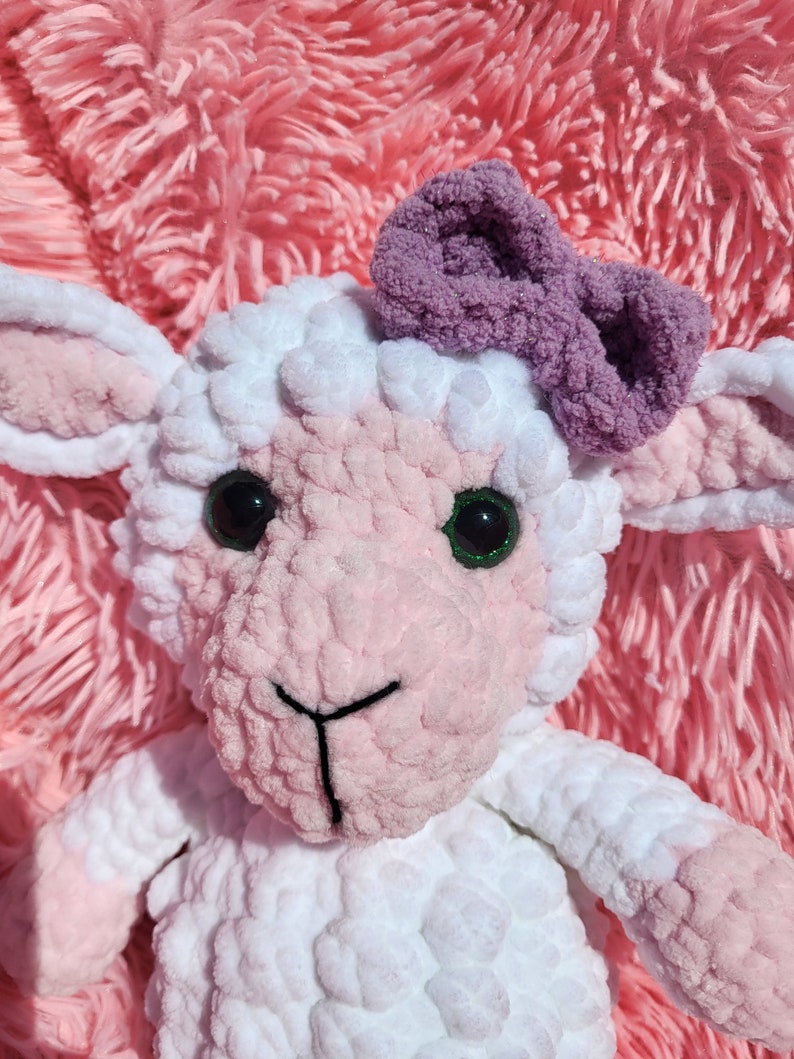 Baby Lamb and Mommy Sheep Crochet Pattern, Digital download PDF file, BOGO pattern, Plush toy stuffy, amigurumi tutorial image 5