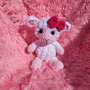 Baby Lamb and Mommy Sheep Crochet Pattern, Digital download PDF file, BOGO pattern, Plush toy stuffy, amigurumi tutorial image 2