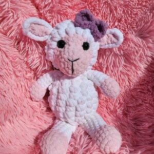 Baby Lamb and Mommy Sheep Crochet Pattern, Digital download PDF file, BOGO pattern, Plush toy stuffy, amigurumi tutorial image 6