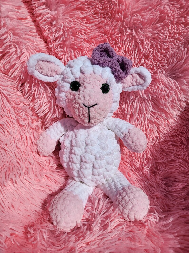 Baby Lamb and Mommy Sheep Crochet Pattern, Digital download PDF file, BOGO pattern, Plush toy stuffy, amigurumi tutorial image 6