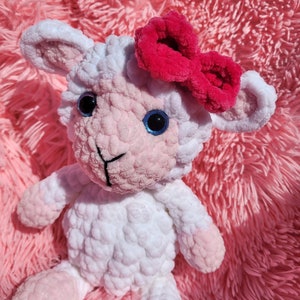 Baby Lamb and Mommy Sheep Crochet Pattern, Digital download PDF file, BOGO pattern, Plush toy stuffy, amigurumi tutorial image 4