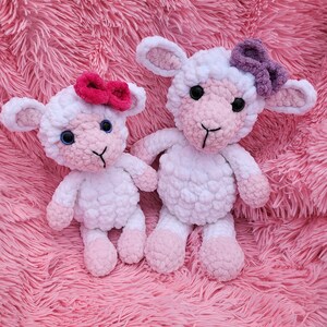 Baby Lamb and Mommy Sheep Crochet Pattern, Digital download PDF file, BOGO pattern, Plush toy stuffy, amigurumi tutorial image 7