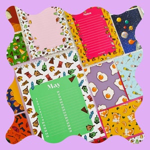 SUPERBOX with the calendar, 2 notepads, 10 postcards, and the tote bag - by Coloursplash
