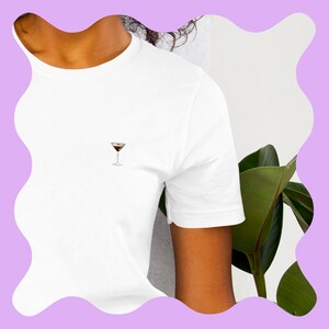 T-shirt Espresso Martini, Esma, white shirt, cocktail, yup, unisex