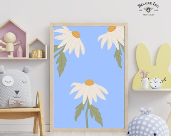 Whimsical Nursery Playroom Baby Room Art | Cute Children Art Watercolor | 5 Sizes PRINTABLE Digital Whimsical Art | 094