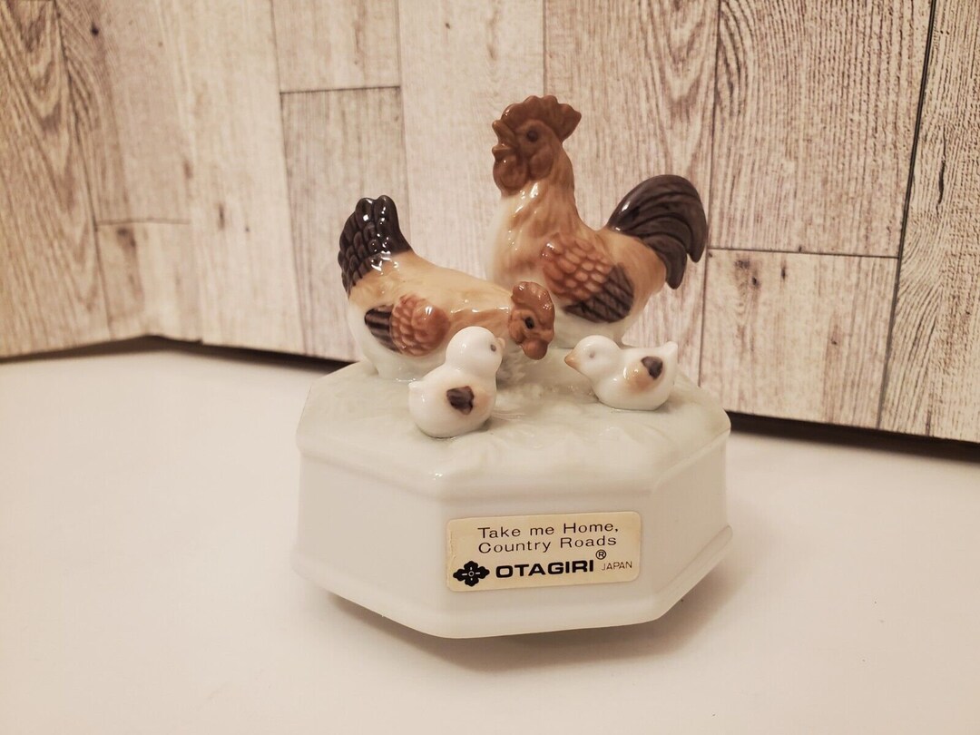 Vintage Otagiri Japan Music Box Take Me Home Country Roads Etsy