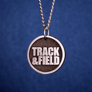 Track and Field Necklace High Jump Pendant Athletics Pendant for Runners Girls Jogging Gift Jogger Jewelry Sprint Runner Charm for Sprinter