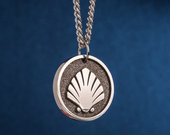 Camino de Santiago Pendant Symbol of the Way. Buen Camino Necklace for Pilgrim Route. Necklace for backpacker and  Gift for Pilgrim