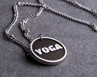 Personalized Yoga Pendant. Perfect Gift for Yoga Practitioner Lovers and Stretching Enthusiast. Yoga Charm