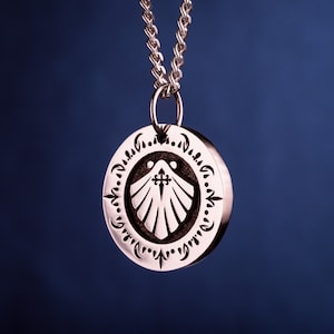 Camino de Santiago Necklace Buen Camino Scallop Shell Pendant St. James Way Necklace for backpacker Gift for Pilgrim Jakobsweg Halskette