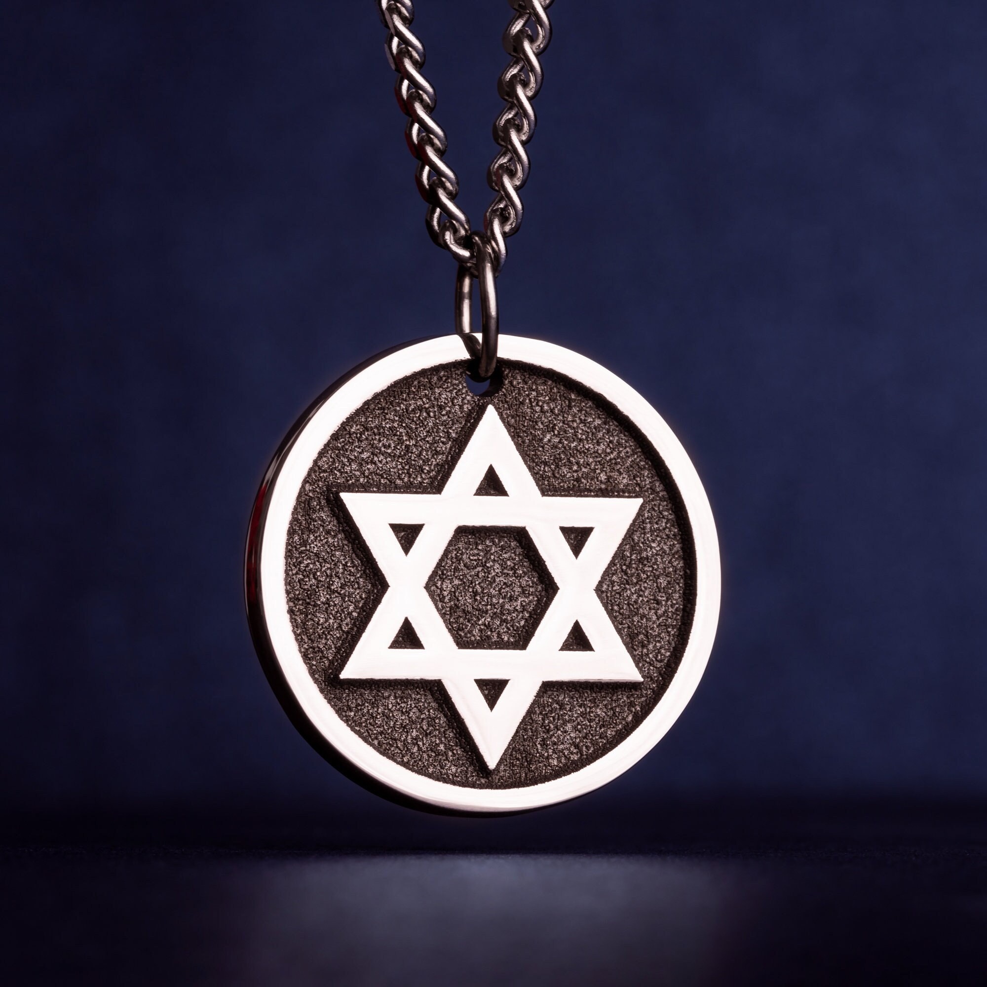 Star of David Necklace David's star Pendant Israel symbol Barmitzvah Jewish Gifts for Men Judaica Jewelry Bar Mitzvah Gift Magen David Charm