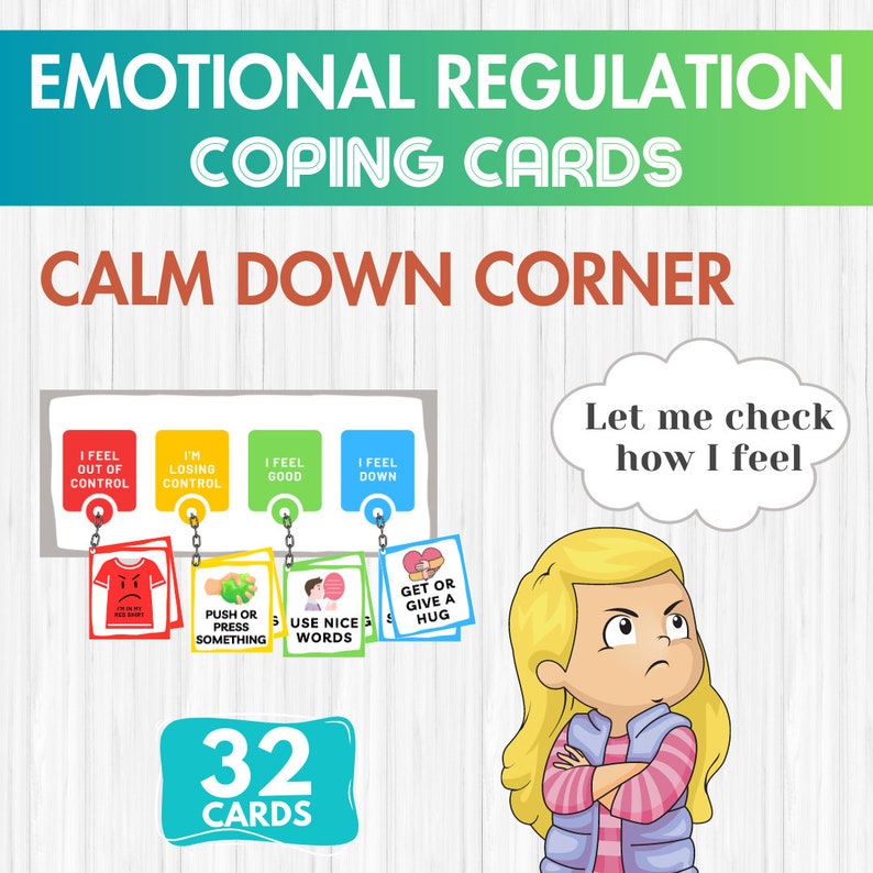 Emotional Regulation Coping Cards for Self Checkin Anger Etsy