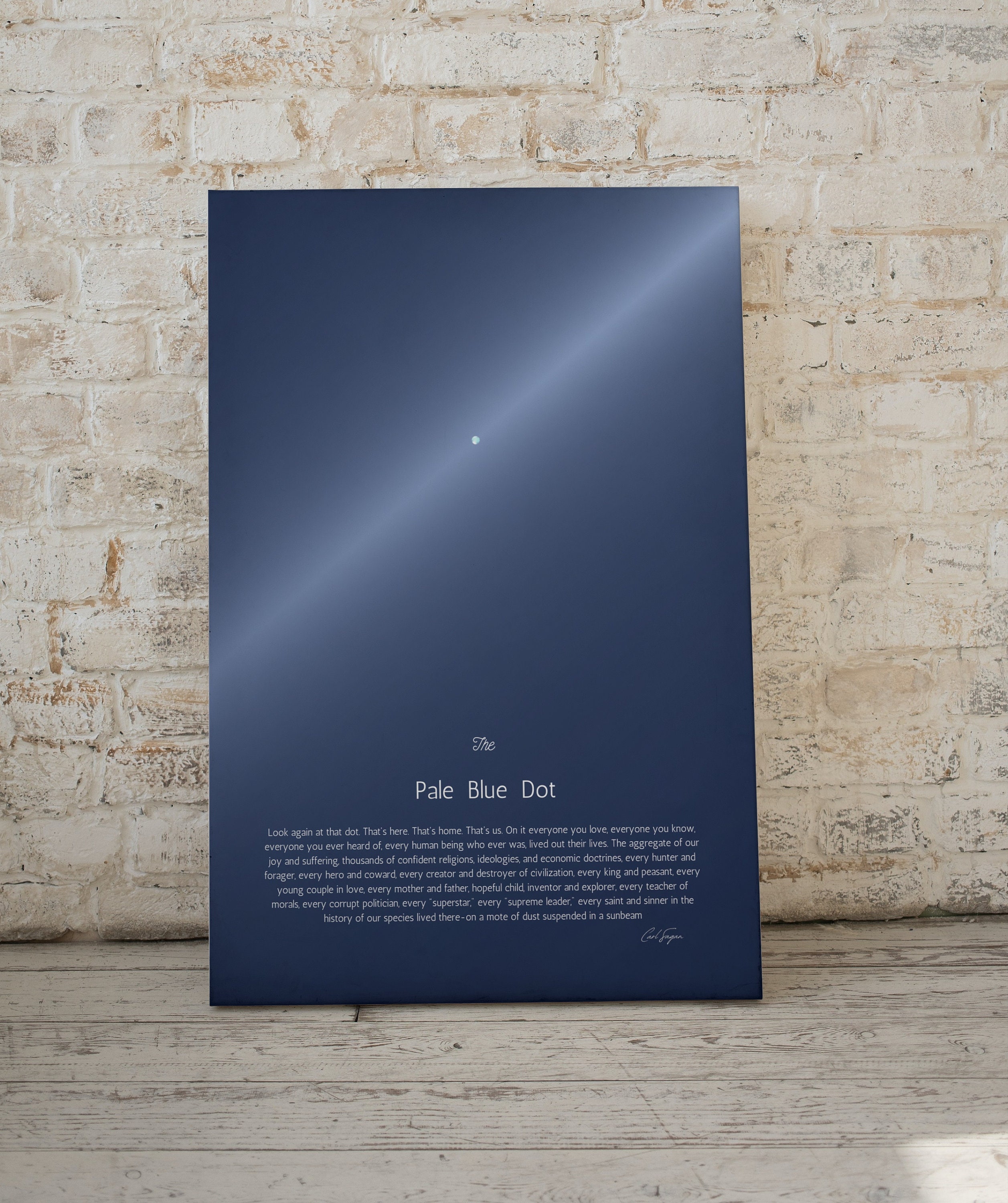 12x18 - The Pale Blue Dot Poster, Full Quote, Inspirational Quote,  Astronomy Print, Decor For Home, Living Room Bedroom Office, Astronaut,  Planet, Sky, Universe, Adventure, Moon, Earth (No Frame) : Buy Online