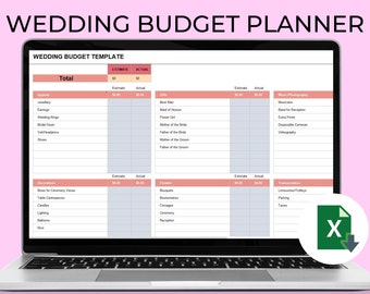 Planificador de presupuesto de boda, hoja de cálculo simplificada (Excel)