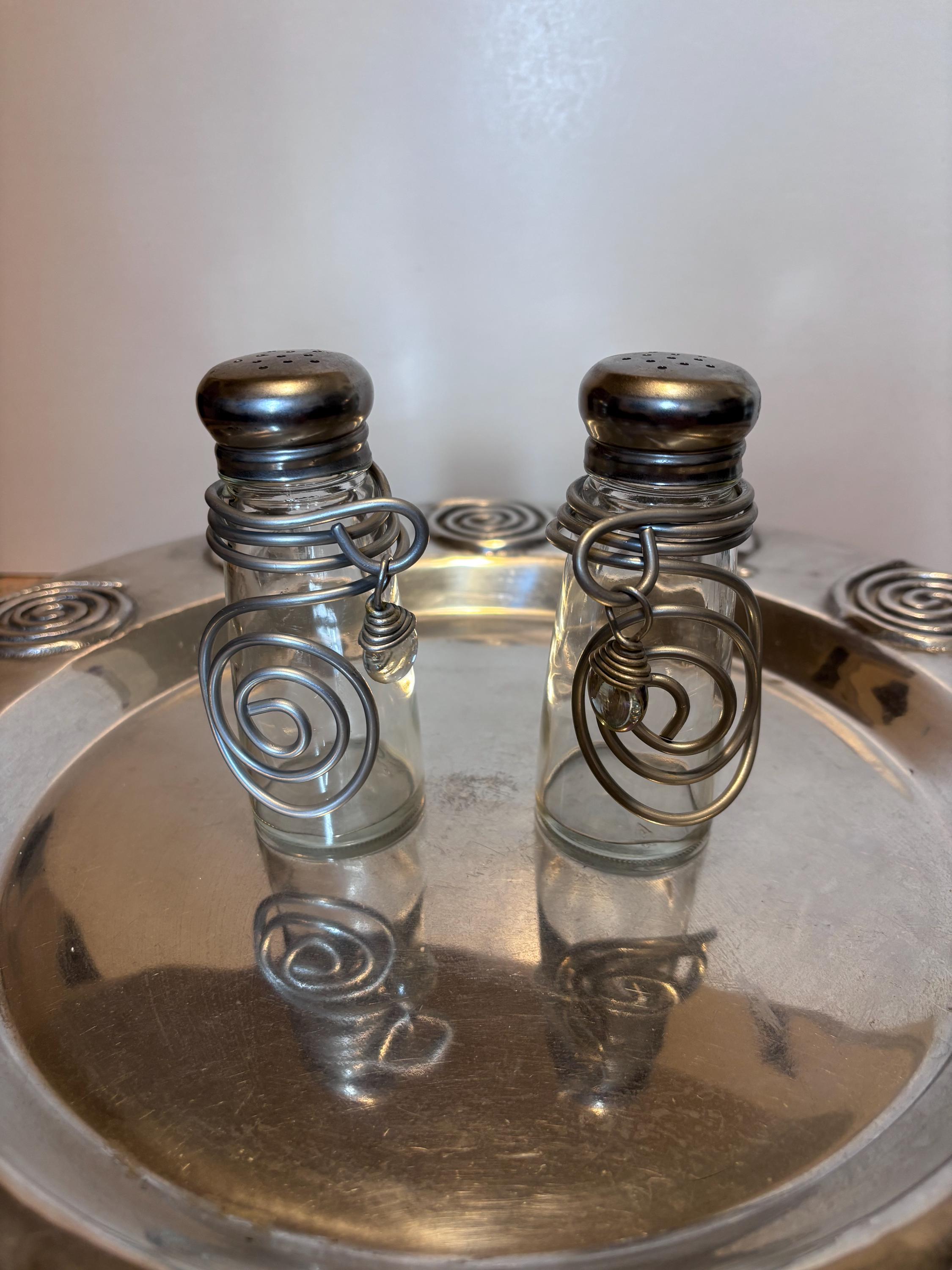 Dary Rees Original Jeweled Artisan Salt & Pepper Set - Etsy