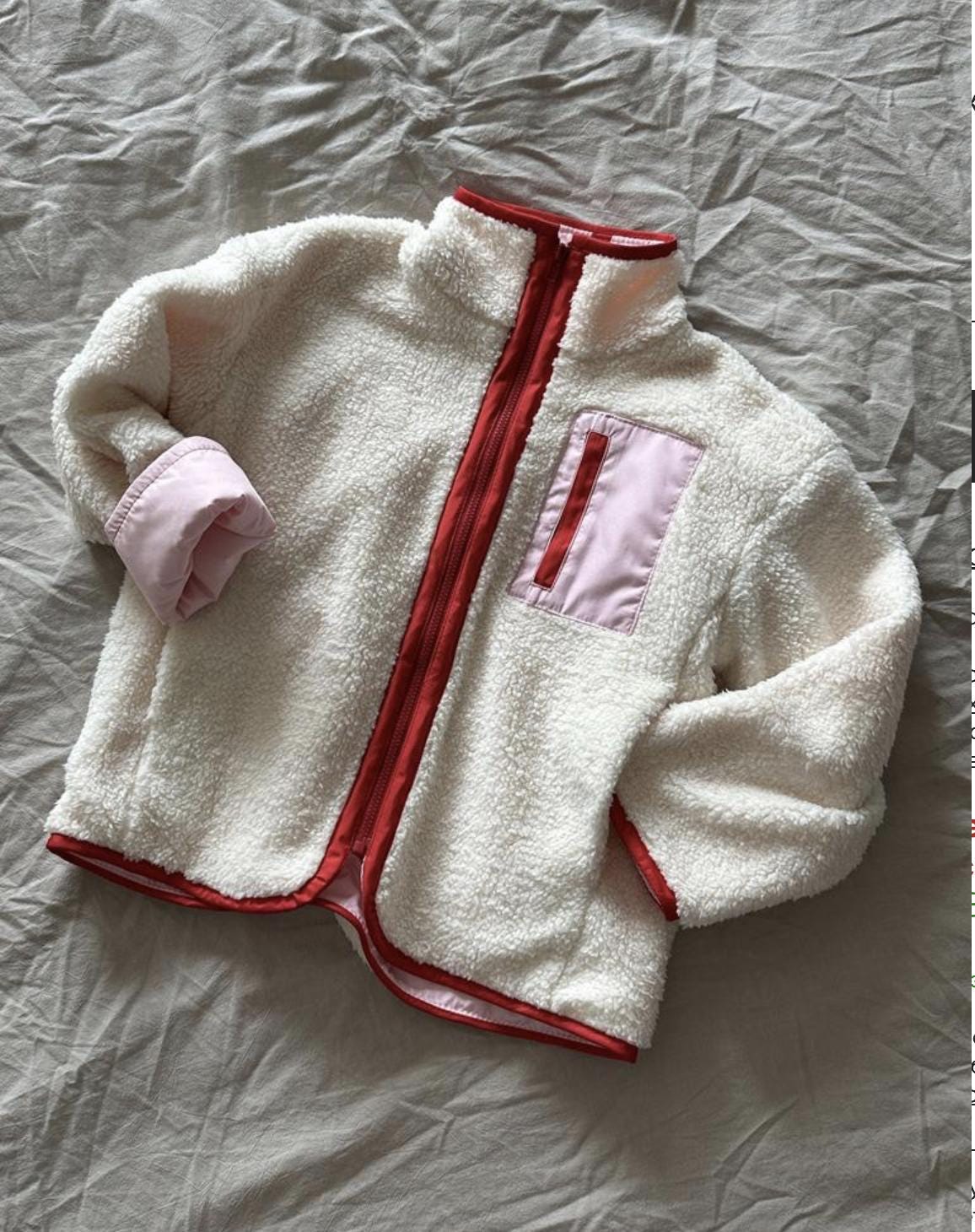 Kids' Fleece Jacket Sewing Pattern | Fully Lined, Oversized Fit (PDF ...