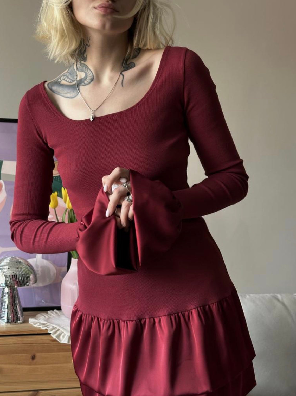 Fitted Mini Dress Sewing Pattern | Ruffle Detail, Jersey Knit (PDF Pattern, Size S) - Etsy Fitted Mini Dress Sewing Pattern | Ruffle Detail, Jersey Knit (PDF Pattern, Size S) - Etsy