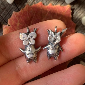 Sterling Silver Korok Pendants, Legend of Zelda Jewelry, TOTK, BOTW, Zelda Necklace, Handmade Forest Spirits Trinkets, Hyrule Jewelry