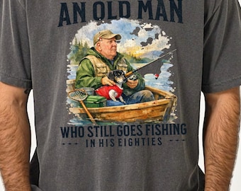 Personalized Grandpa Fishing Shirt Gift for Dad, Grandpa