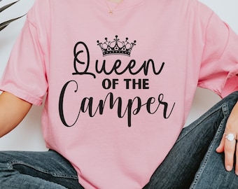 RV Shirt Queen of the Camper T-shirt Comfort Colors Tee RV Apparel Gift for Her