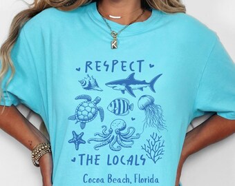 Custom Beach T-Shirt: Ocean Graphic Tee, Personalized Vacation Shirt