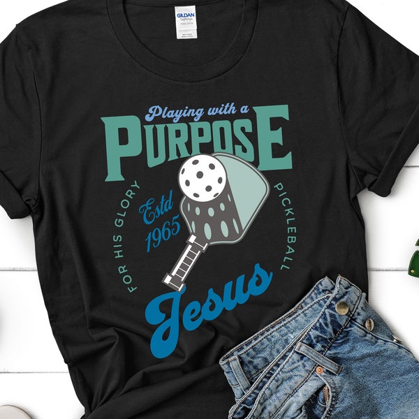 Pickleball T-shirt Christian Pickleball Tee Faith Based Apparel Christian Athlete Shirt Jesus T-shirt Religious Pickleball Gift Unisex Shirt