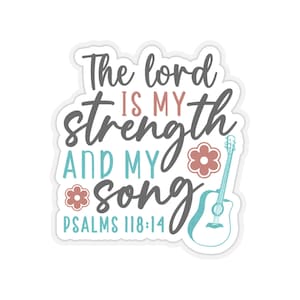 Christian Stickers Kiss-Cut Stickers Psalms 118 Sticker Faith Based Sticker