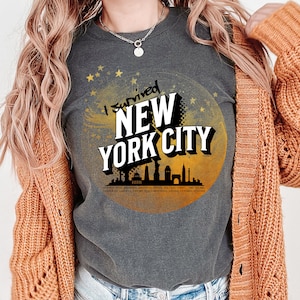 I Survived New York City Comfort Colors Unisex Tee Funny NYC T-Shirt New York Souvenir Gift for NYC Lover