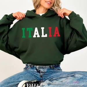 Italian Hoodie Italia Sweatshirt Gift for Italian Unisex Hooded Sweatshirt Italy Souvenir Italy Christmas Gift