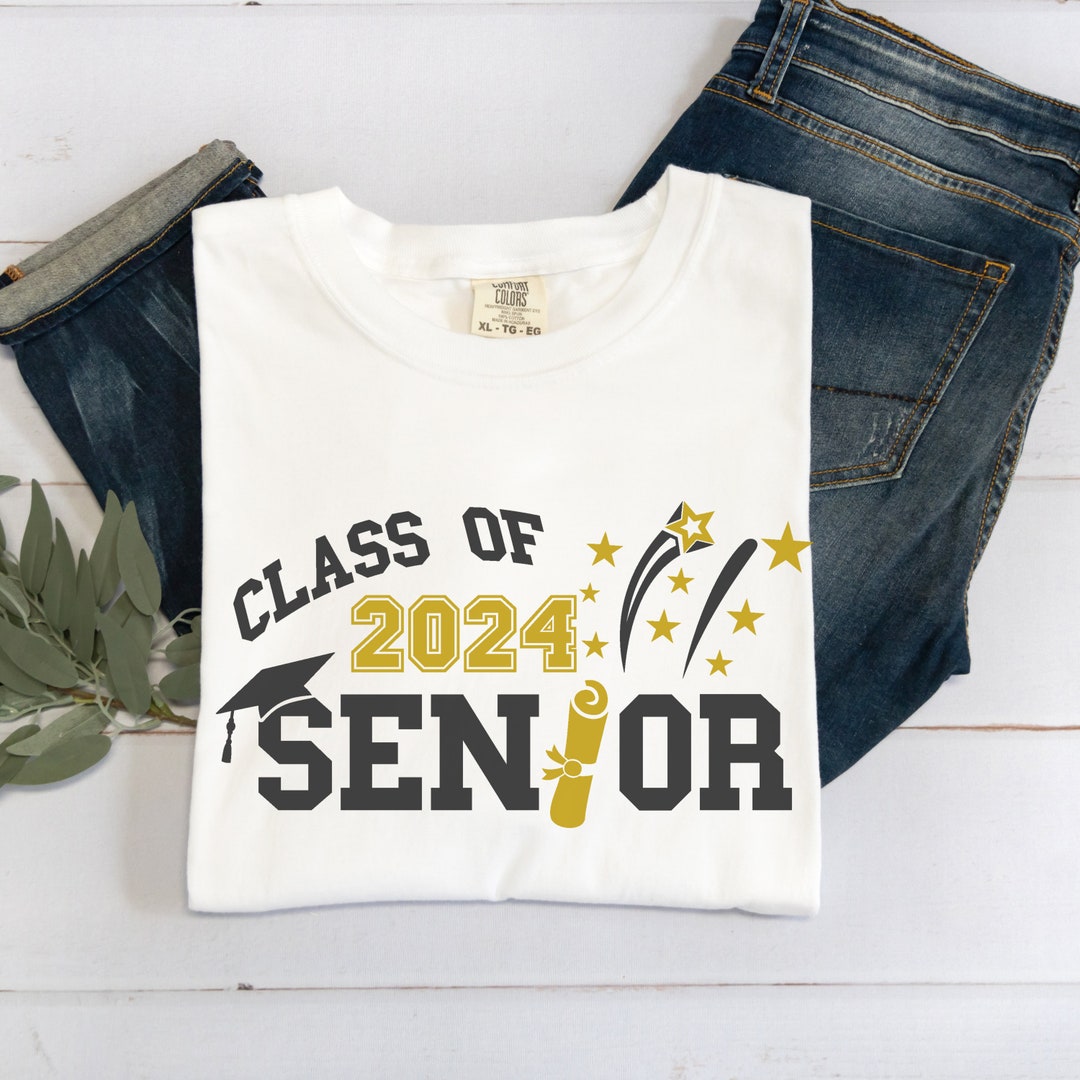 Class of 2024 Senior T-shirt High School Graduate College Graduation ...