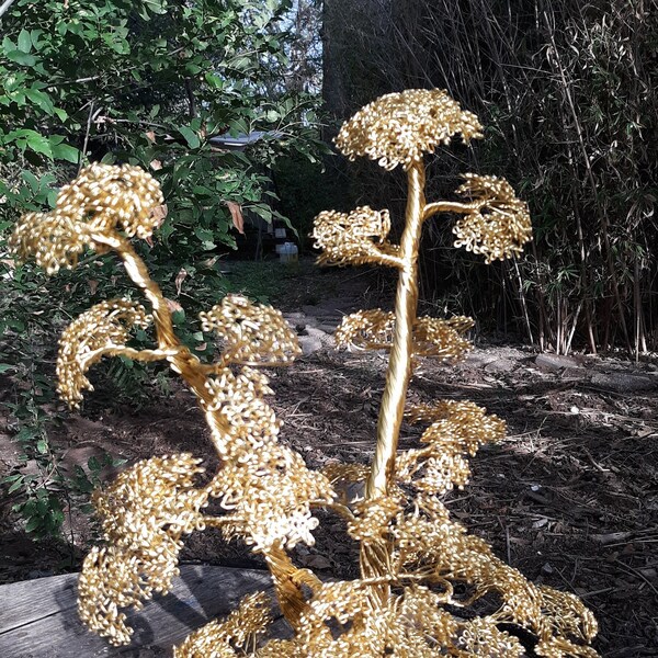 Gold Wire Tree Etsy